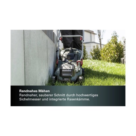 Metabo RM 36-18 LTX BL 36 Lawnmower | 4000 RPM, 36 cm Cutting Width - Powerful, Efficient & Easy to Use!